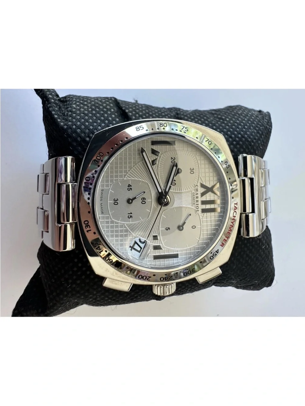 Charriol Alexandre Unisex Mother Of Pearl Dial Chronograph Watch ALC.960.003